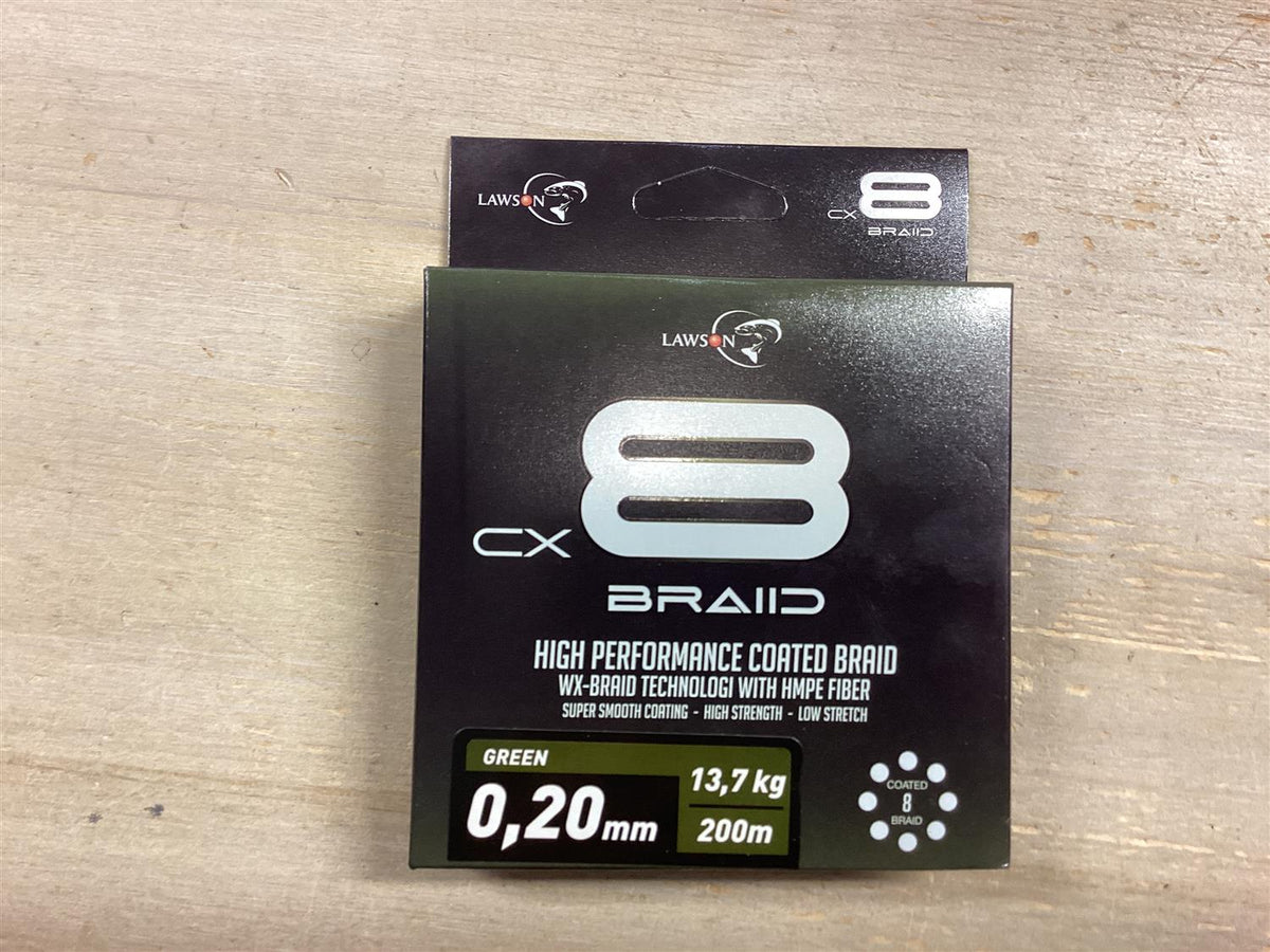 Lawson CX8 Braid Green Coated