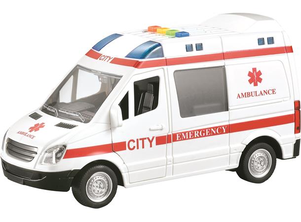 Ambulanse med lys og lys