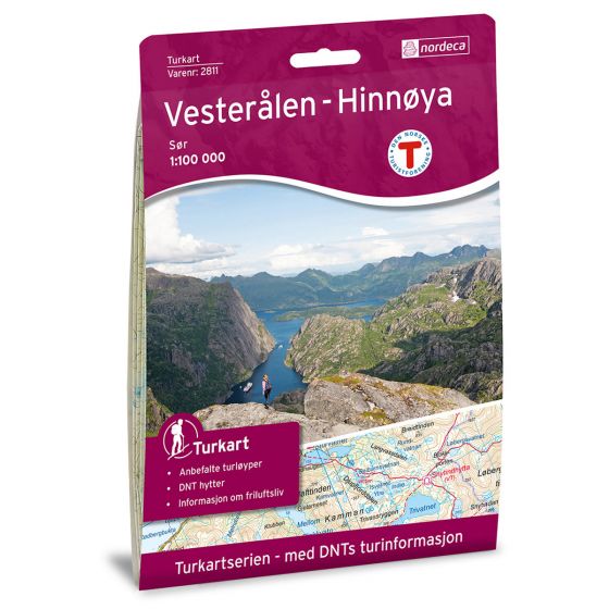 kart vesterålen - hinnøya, sør