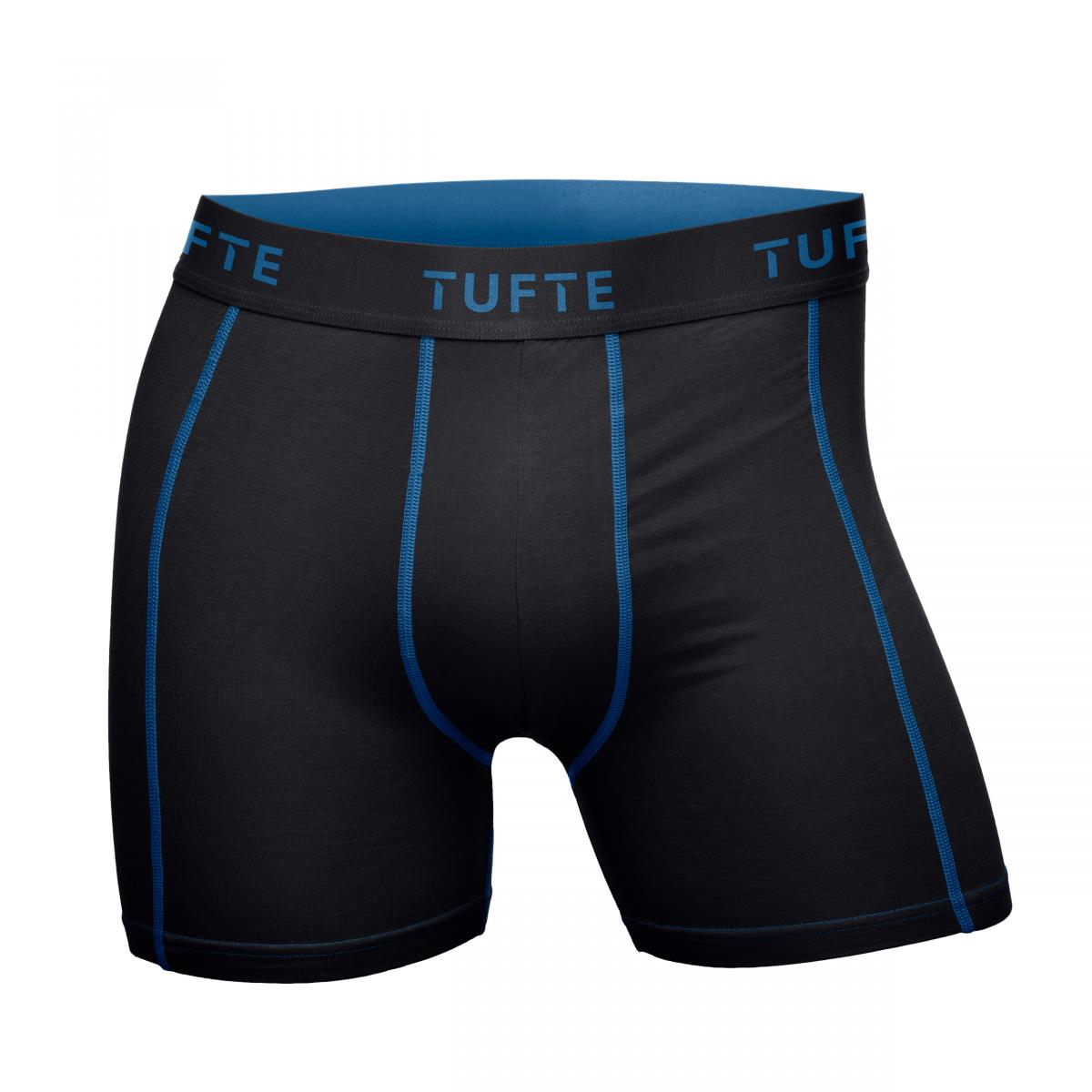 Tufte Essentials Boxer Briefs, Black Riviera