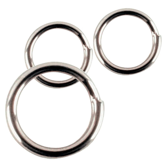 Søvik Rustfrie Splittringer 10mm, 49kg, 10 st