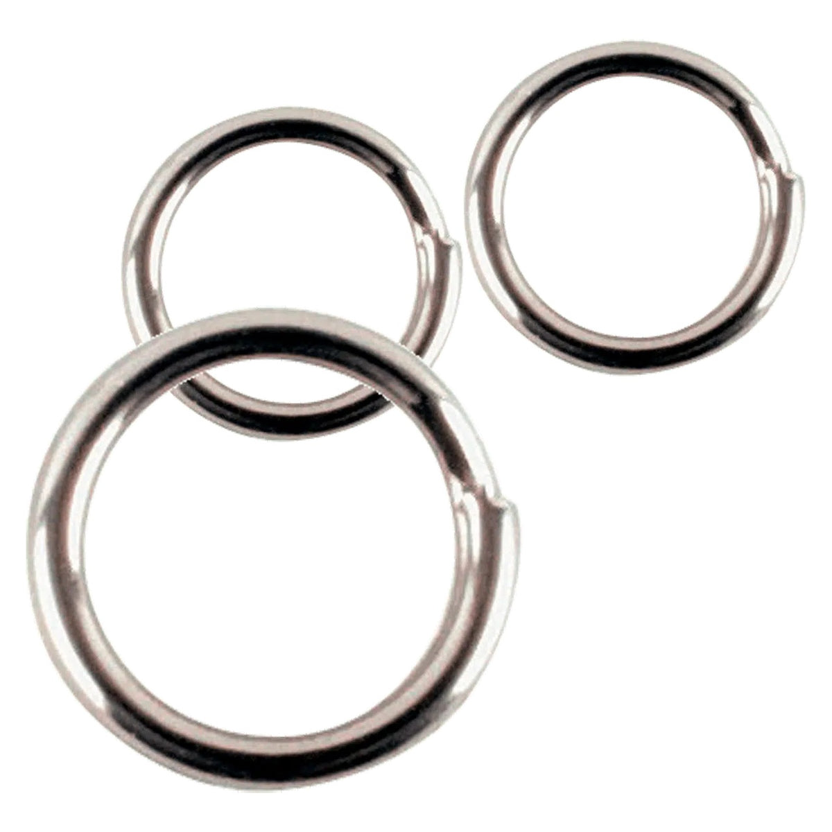 Søvik Rustfrie Splittringer 8mm, 35kg, 10 st
