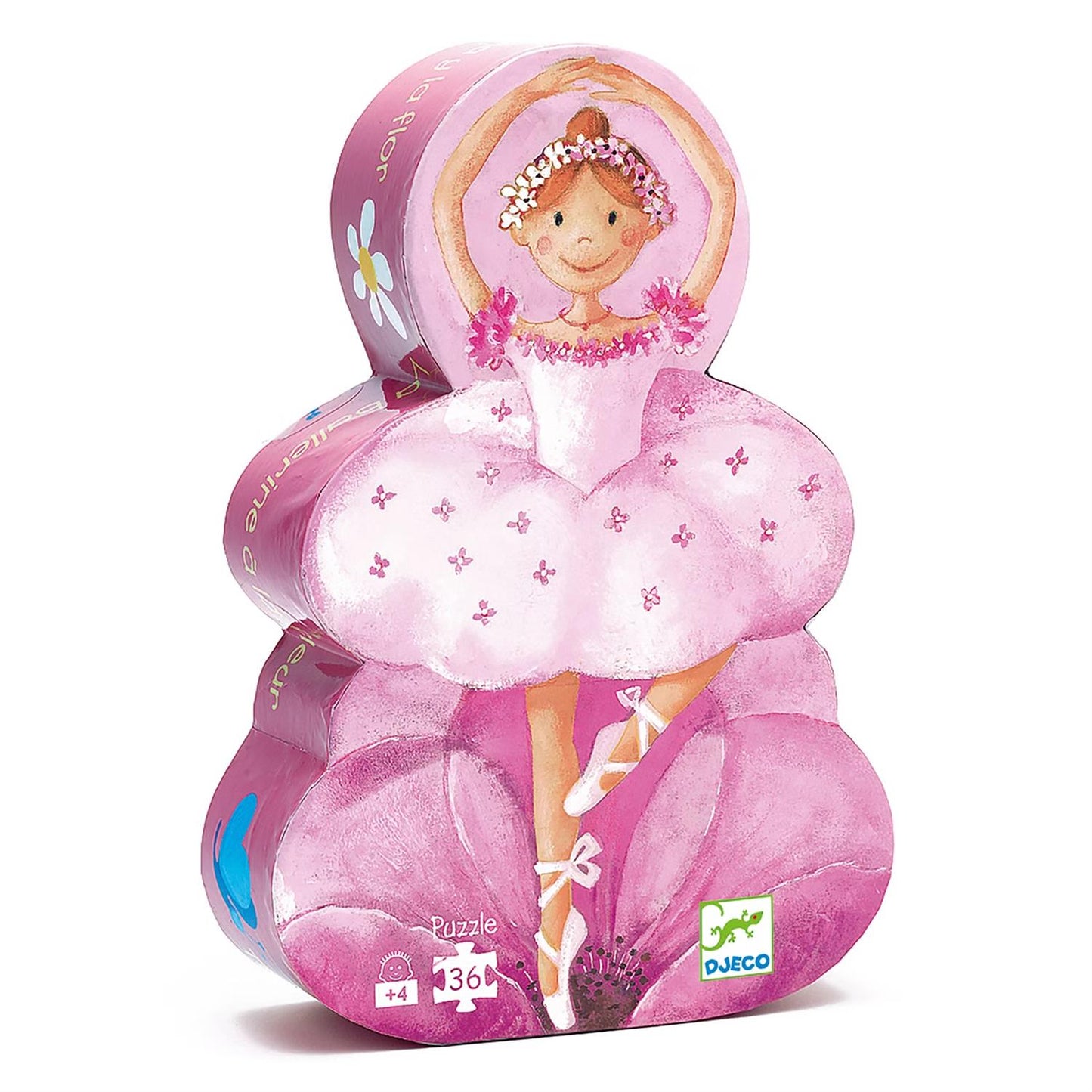 Ballerina with flower puslespill