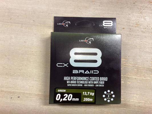Lawson CX8 Braid Green Coated