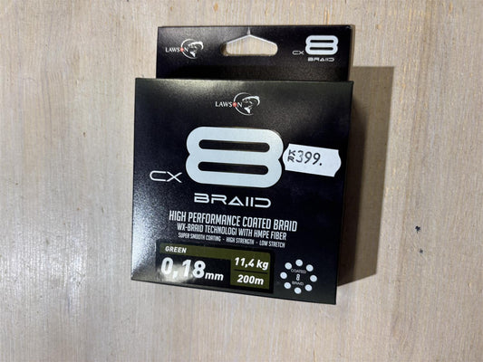 Lawson cx 8 braid green coated