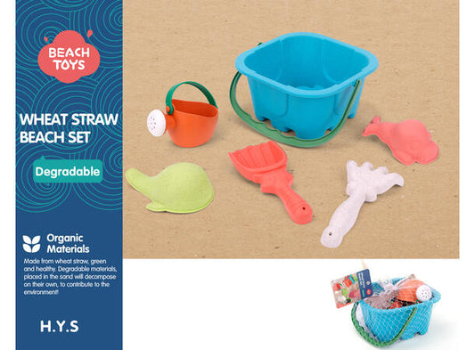 wheat straw beach set