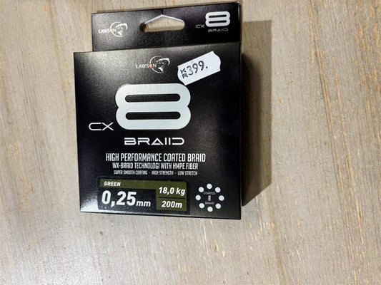 Lawson CX8 Braid Green Coated