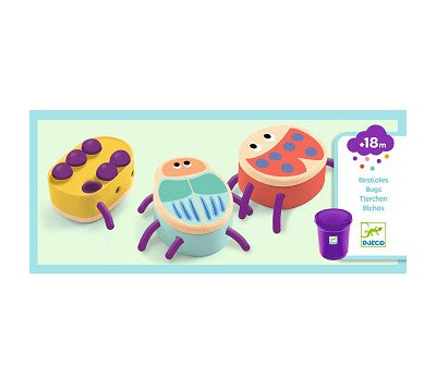 Plastelinesett insekter