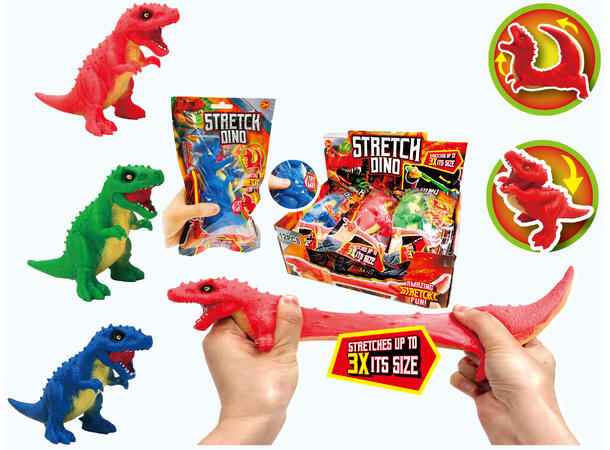 STRETCH DINO SAND FILLED (23CM)