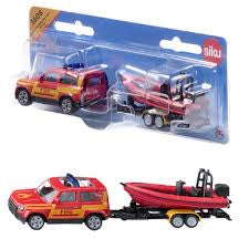 Fire car with boat