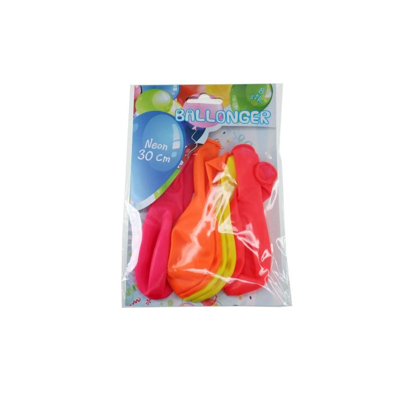 ballonger neon 30 cm 8pk