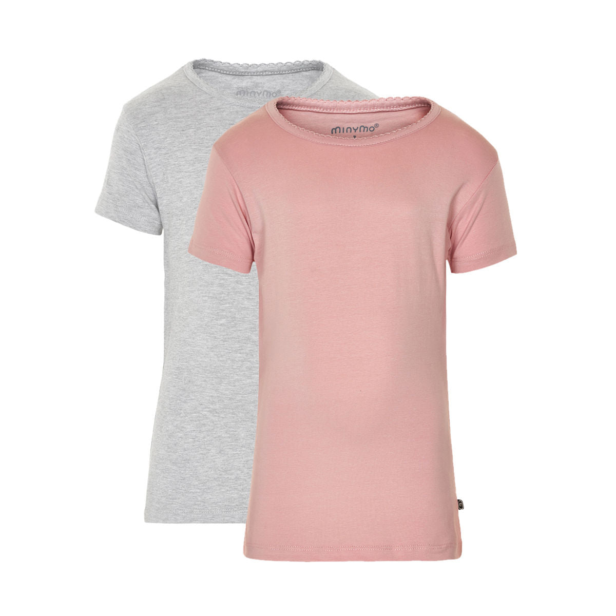 Basic t-skjorte 2-pak, rosa